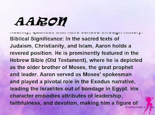 ▷ meaning of the name AARON