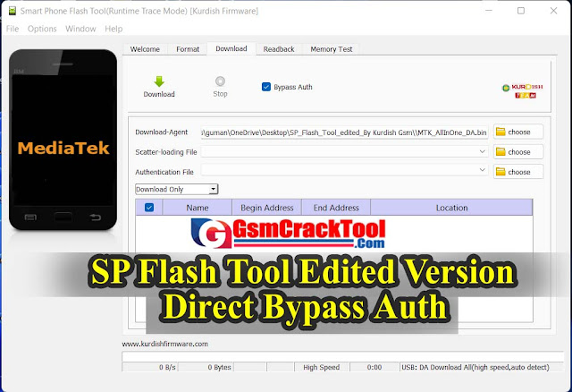 SP Flash Tool Modifyed Version 2022 With Direct Auth Bypass Free Download