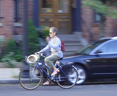 mature lady on a bike