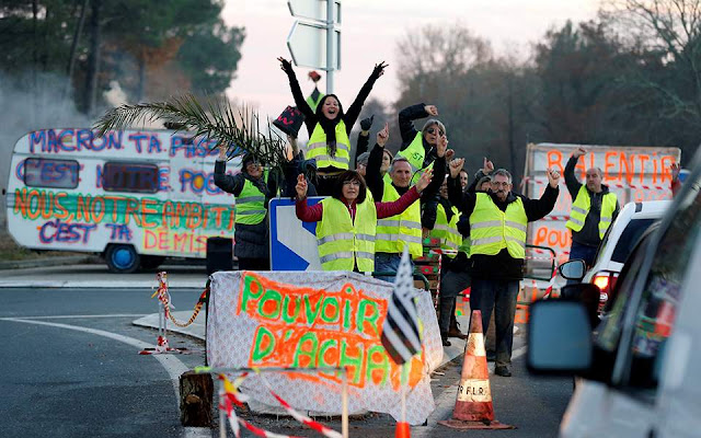 Μόλις 2 στους 10 Γάλλους διαφωνούν με τα «κίτρινα γιλέκα»