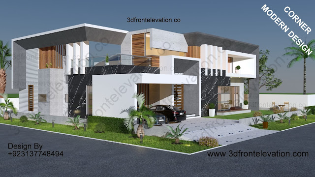 1 Kanal modern House Design PLan DHA