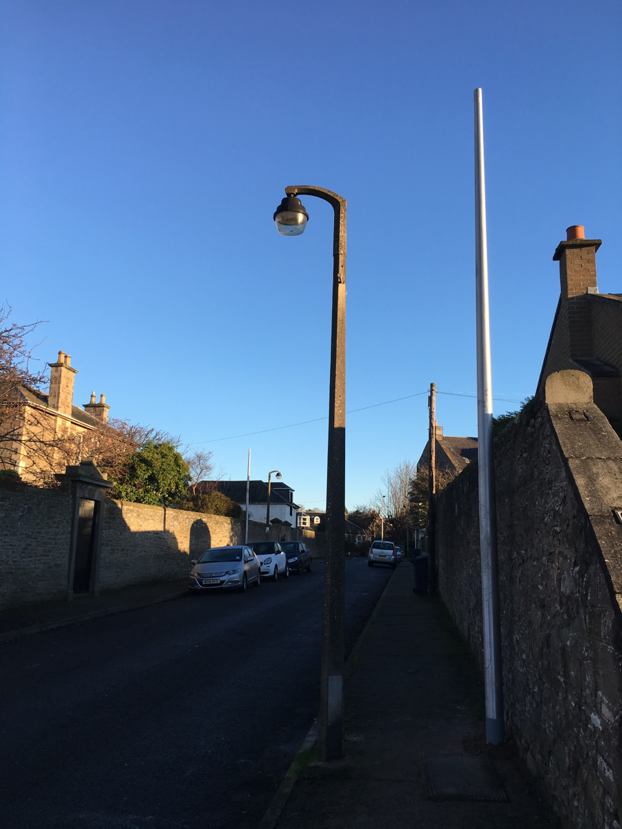 Installation of new street lights in ppHome Street, Broughty Ferry,