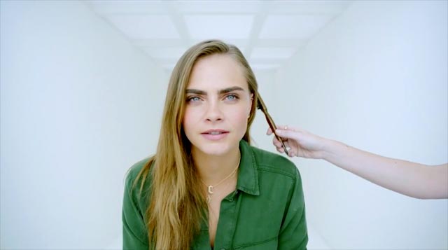 Cara Delevingne en un momento del rodaje