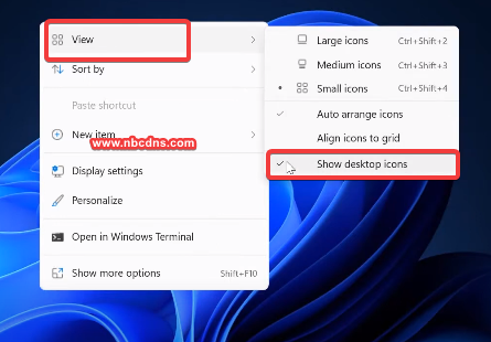 How to Hide and Show Windows 11 Desktop Icon