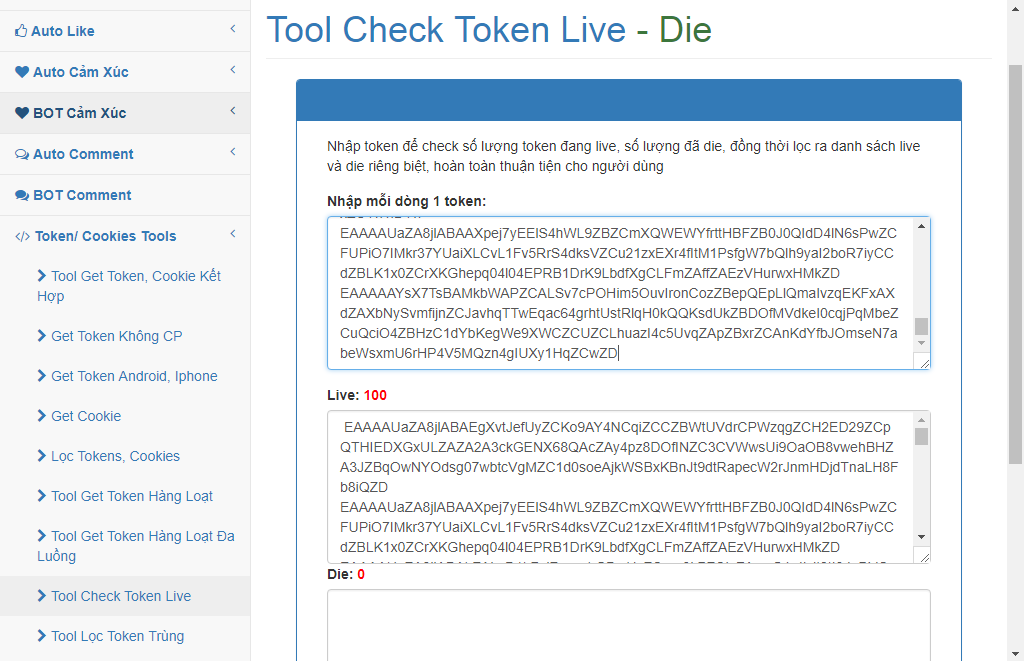 [Share] 100 Token Live