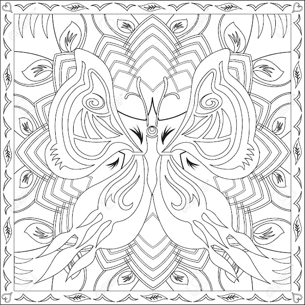 Mandala Designs Coloring Book With  Page Coloring Book For Adults  Square Format Butterfly Mandala Design