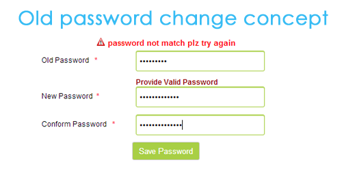 Change Password PHP and Mysqli Script