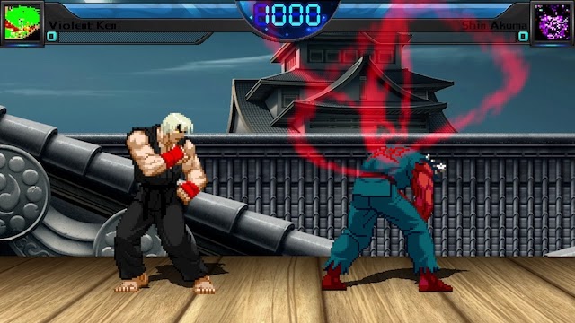 Street Fighter History II ken vs akuma