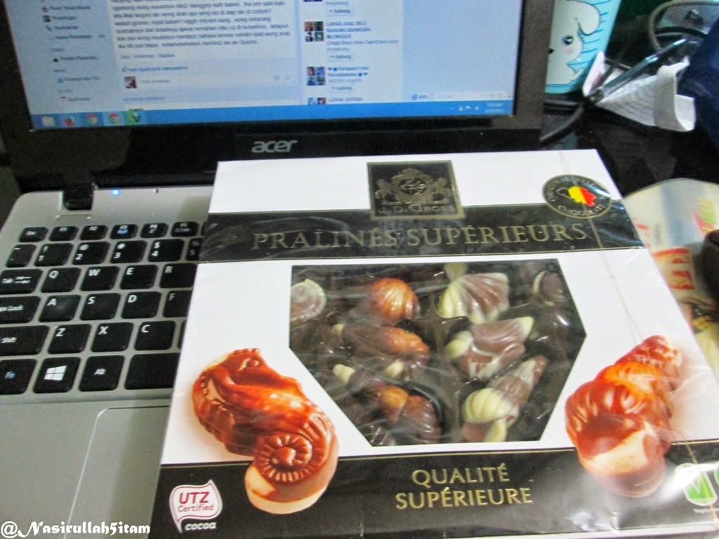 Coklat dari Belgia dari teman