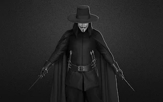 V For Vendetta 3D Model HD Desktop Wallpaper