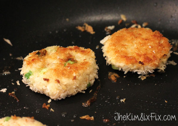 Pan fried tuna cakes