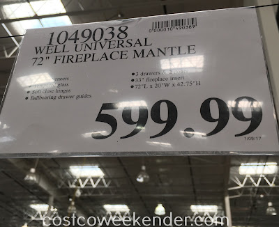 Deal for the Well Universal Electric Media Fireplace at Costco
