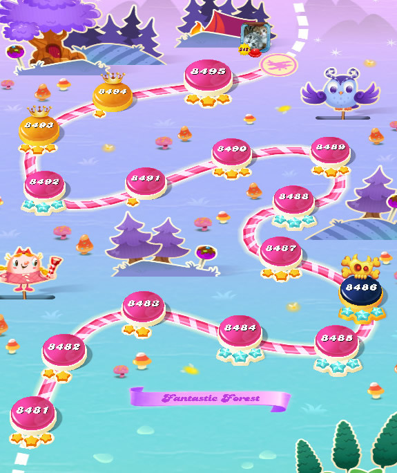 Candy Crush Saga level 8481-8495