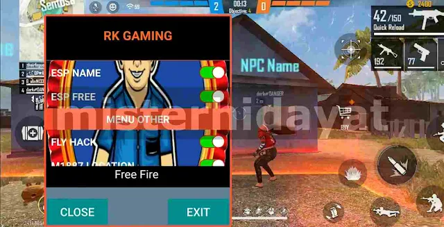 Free Fire New Anti Ban Injector RK Terbaru Full Fitur