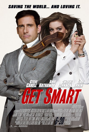 Get Smart comedy USA 2008 D Peter Segal S Steve Carell Anne Hathaway 