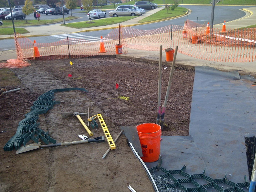 Landscape Fabric Installation