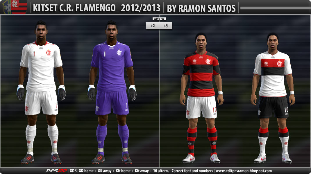 C.R.Flamengo 12-13 Kitset - PES 2012