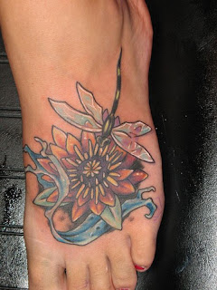 Lotus Flower Tattoo Girl