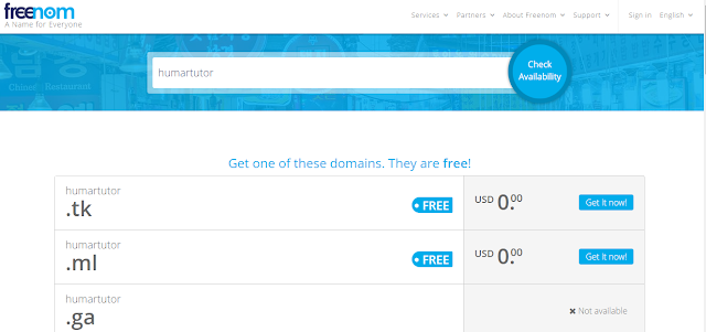 Registrasi Free Domain