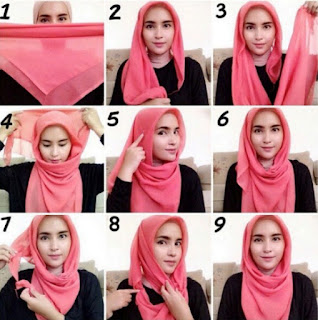 Tutorial Hijab Segi Empat Terbaru Tahun 2018