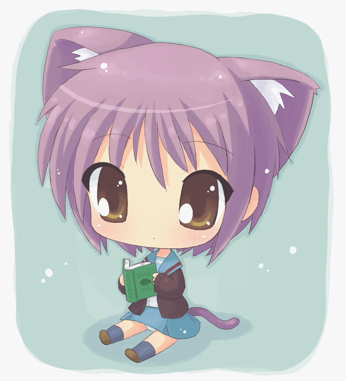 anime wolf chibi. Chibi Haruhi Suzumiya Anime