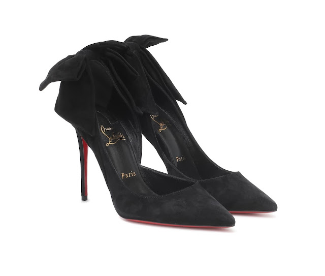 Christian Louboutin Heels With Bow In Black