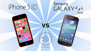 iPhone 5c vs Samsung Galaxy S4 mini, Samsung Galaxy S4 Mini, HDR feature, panorama mode, Jelly Bean 4.2, Android, Snapdragon processor, dual core, new samsung, new smartphone, GPS