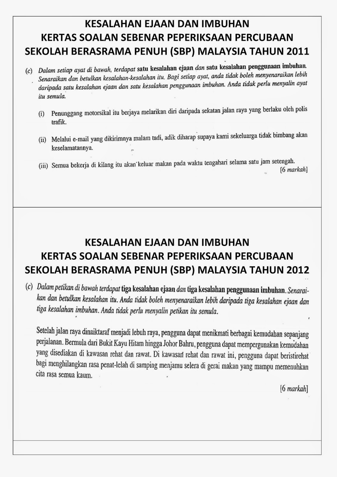 LAMAN BLOG CIKGU TAN CL: ULANG KAJI SPM - KESALAHAN EJAAN 