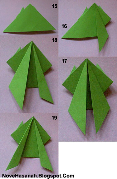 tutorial origami  kodok