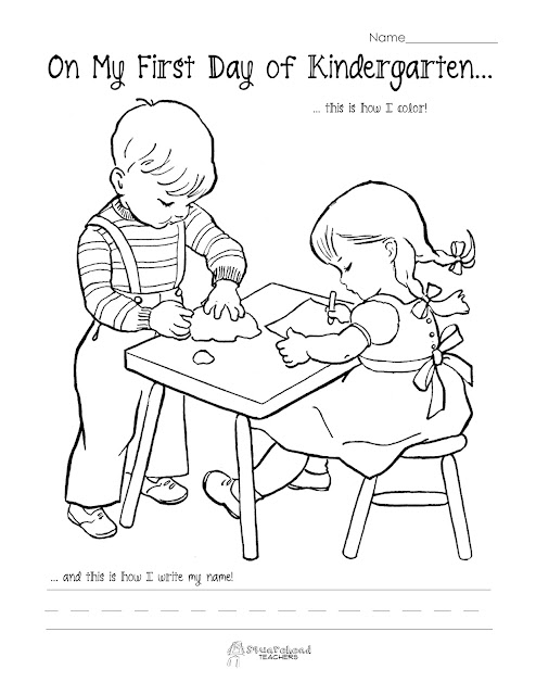 First Day of School Coloring Pages Pdf