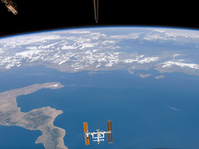 ISS Above Ionian Sea