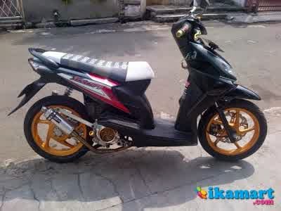  Foto  Modifikasi Honda Beat  Hitam  Terbaru 