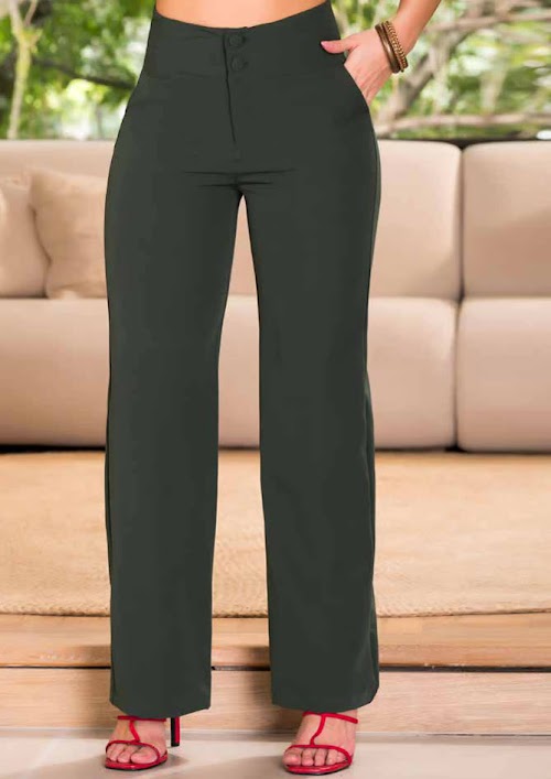 Pantalón Tejido plano stretch