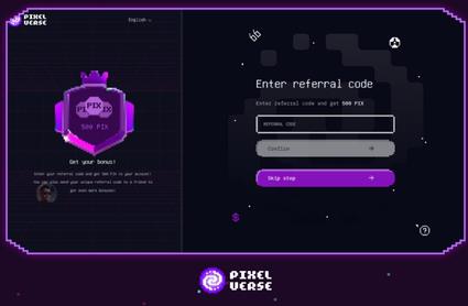 Cómo poner el código de invitación a PixelVerse - LocademiaCripto