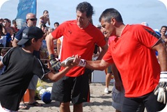 Gaoicoechea y Paset en la Playa