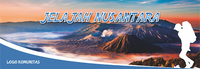 Desain Banner Open Trip Jelajah Nusantara Format CorelDRAW FREE