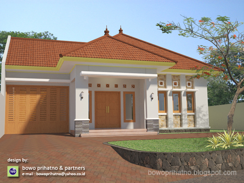 bowo prihatno partners Desain  Rumah  Tropis 1 Lantai 