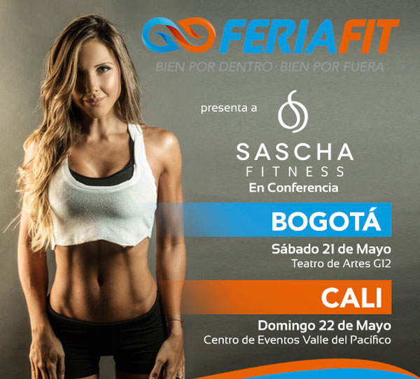 [Agendate] Feria Fit presenta: "Los secretos de Sascha" by @SaschaFitness