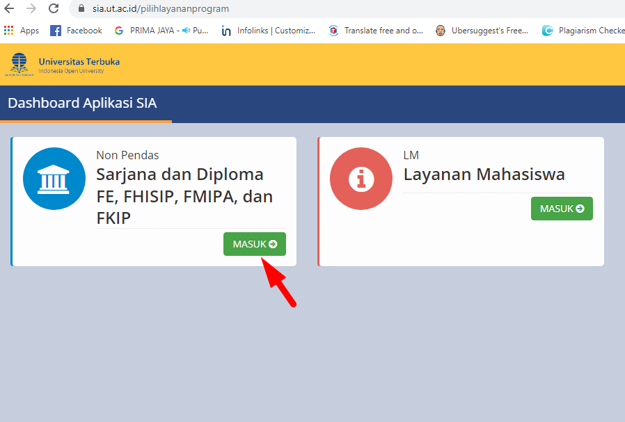 Cara Registrasi Ulang Mata Kuliah SIA UT