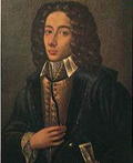 Alleged portrait of Pergolesi presented by his biographer Florimo to the Naples Conservatory