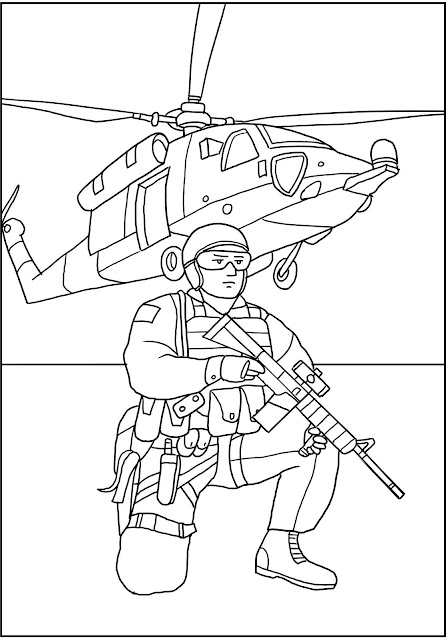 The Various Army And Soldier Image Coloring Pages