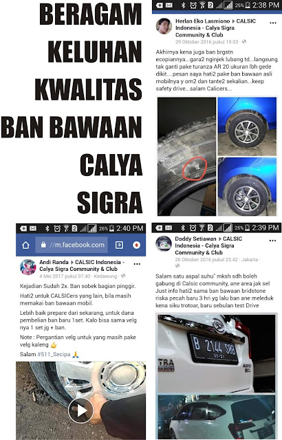 Keluhan akan kwalitas ban bawaan Calya - Sigra