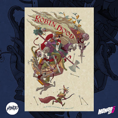 MondoCon 2019 Exclusive Disney’s Robin Hood Screen Print by Jonathan Burton x Mondo