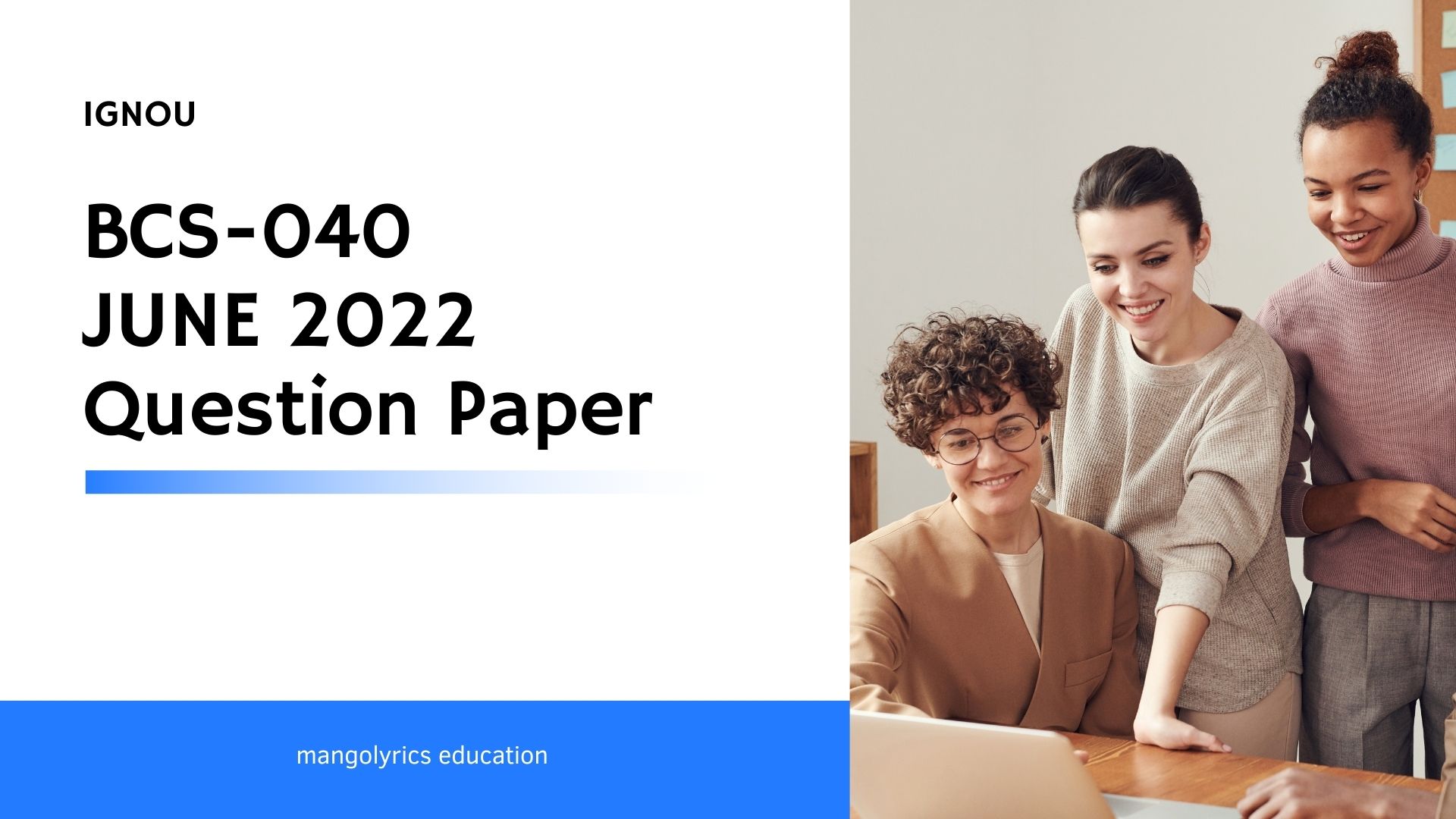 IGNOU BCS-040 JUNE 2022 Question Paper