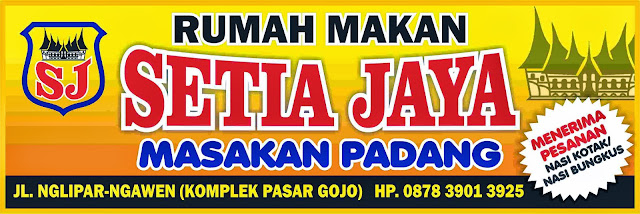 Contoh Banner Rumah Makan