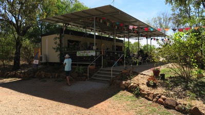 Kiosk at Edith Falls