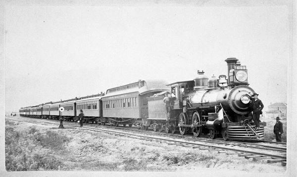 Train Travel in the 1800s: The first true passenger train (1888 photo)