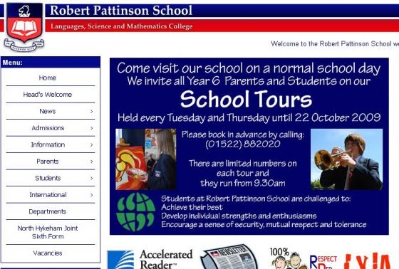 robert pattinson school. The Robert Pattinson School. Here#39;s what NewMoonMovie.org has to say about it: And it isn#39;t a school on how to