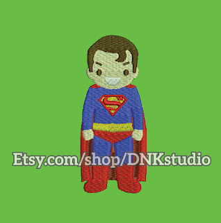Superman Embroidery Design