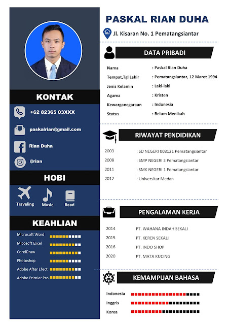 Download CV lamaran Kerja Gratis